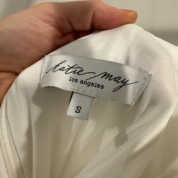 Katie May white Brittany gown in silver duster ivory - Picture 7 of 10